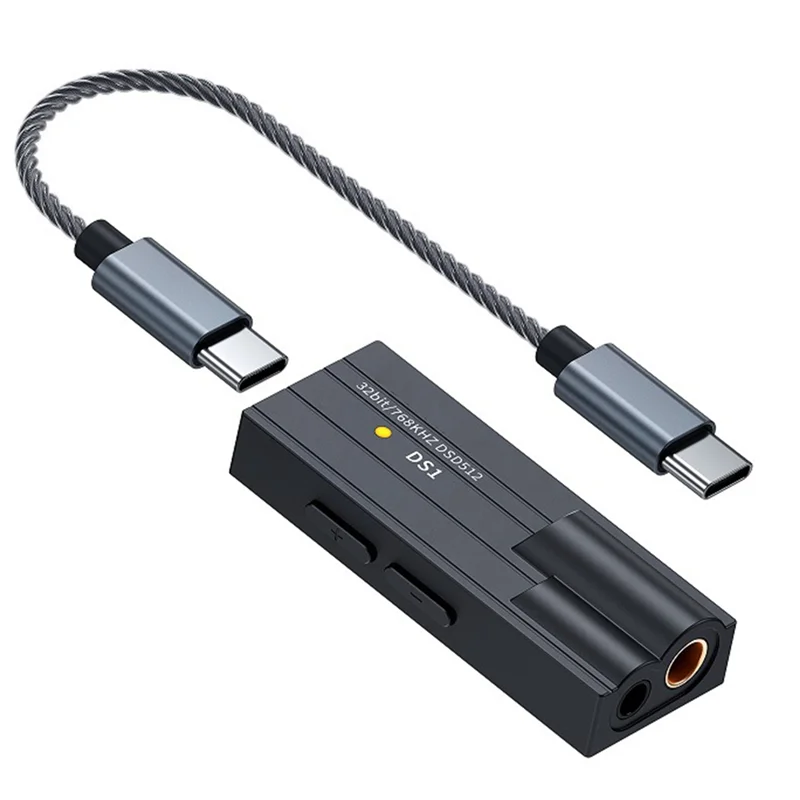 

B27B Hifi Mini USB DAC Dongle Audio DS1 DSD512 Headphone Amplifier Amp Decoder Support 32Bit/768Khz 4.4MM Balanced Output