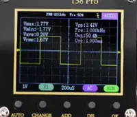 FNIRSIs 138Pro Handheld Digital Oscilloscope 2.5MSa/s 200KHz Analog Bandwidth Supports Automatic 80Khz PWMs