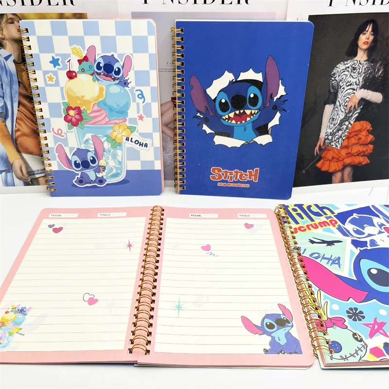 10pcs/lot Disney Stitch Memo Pad Sticky Note Kawaii Notebook Stationery Label Notepad Post Office School Supplies