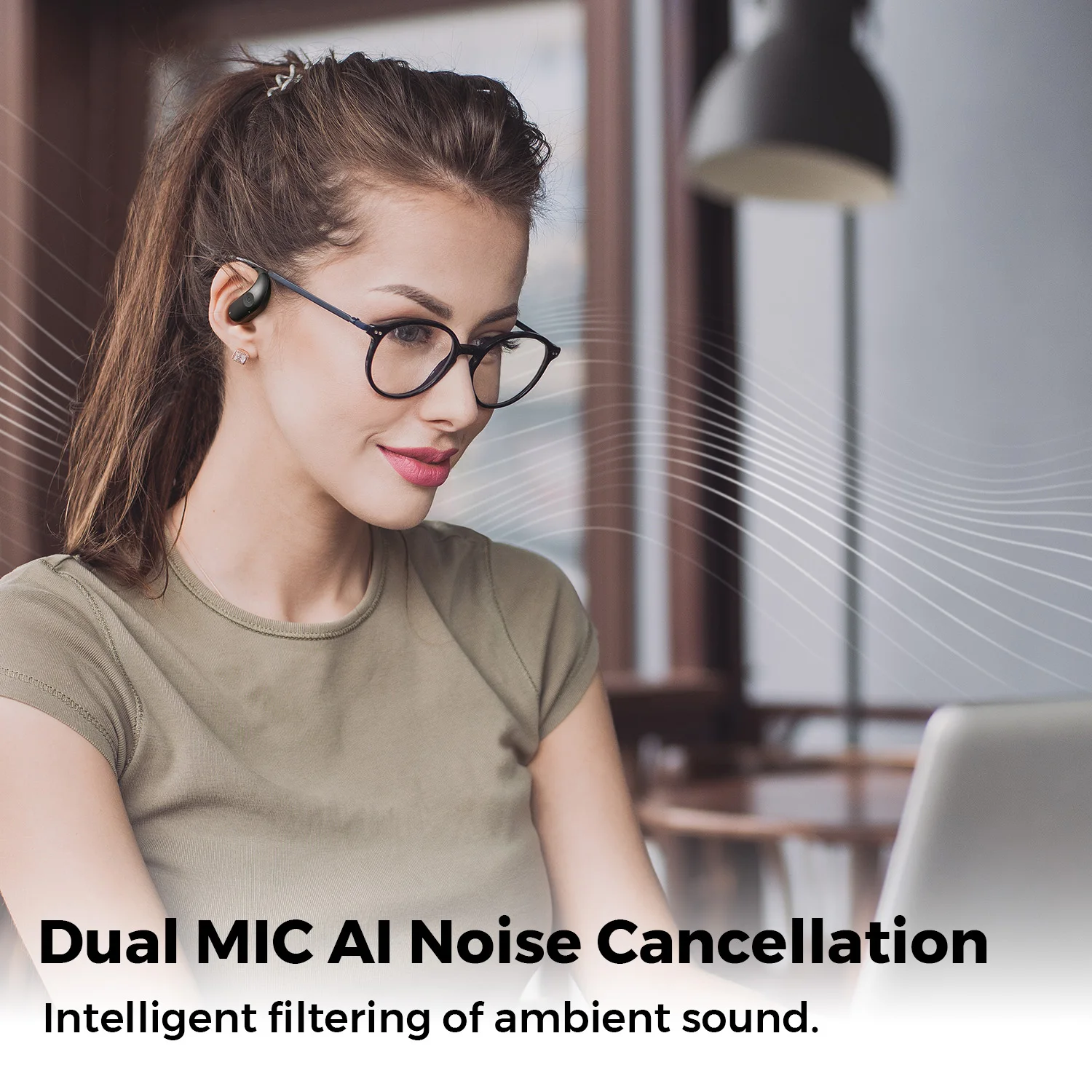 سماعات SoundPEATS ChatFree اللاسلكية بلوتوث 5.3 ميكروفون مزدوج ENC للحد من الضوضاء اتصال متعدد النقاط سماعات أذن OWS