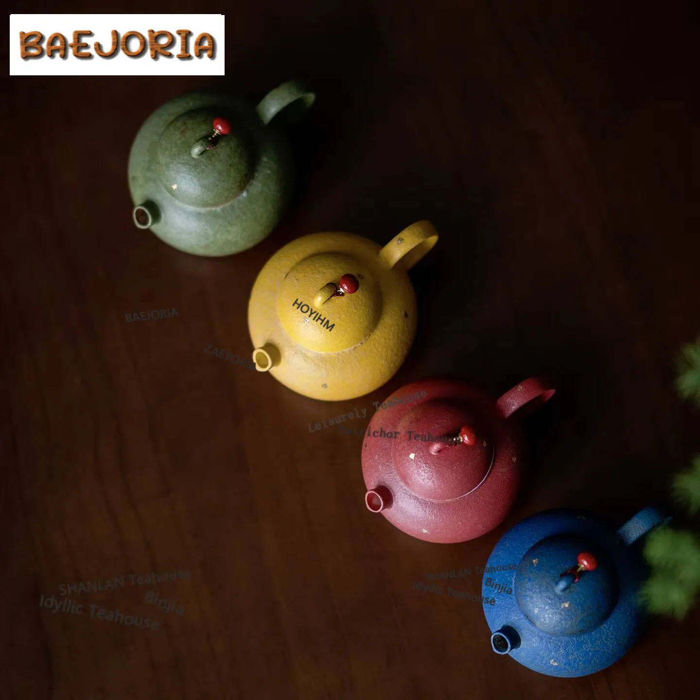 150ml Traditional Chinese Pure Colour Teapot Luxury Tea Infuser Pot Tea Maker Kettle With Ball Hole Tea Items Decoration Craft