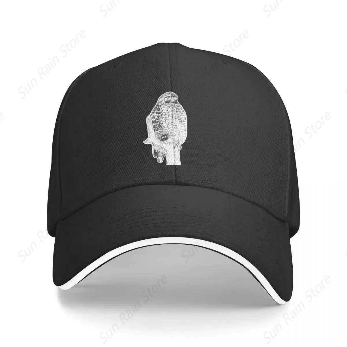 Red-shouldered Hawk Drawing Baseball Cap Thermal Visor Uv Protection Solar Hat Luxury Man Hat Women's 2024 Men's