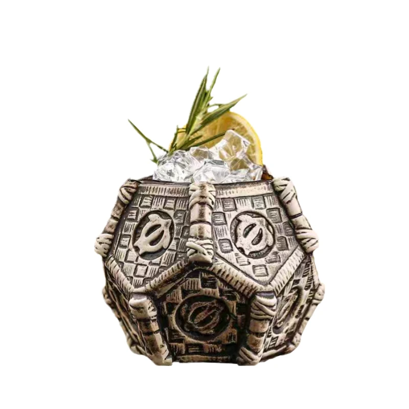 

450ml Hawaii Ceramic Tiki Mug Creative Cocktail Cup Easter Island Tiki Mugs Halloween Gift for Friends Cocktail Set