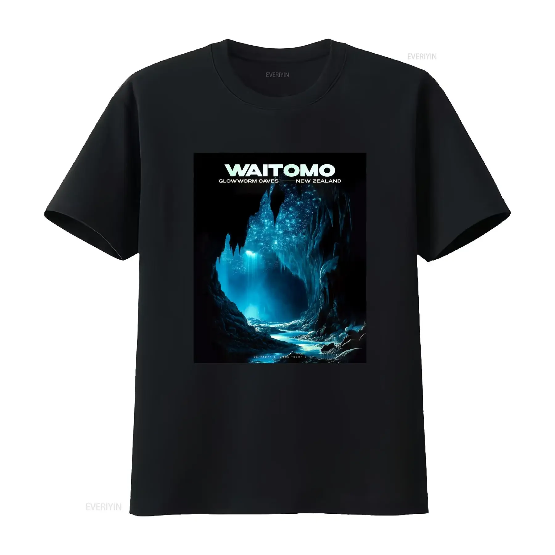 Waitomo Caves t shirt New Zealand adventure apparel glowworm inspired travel gift idea outdoor explorer tee wanderlust clothing