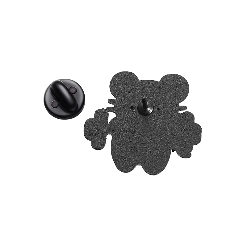 Gym Mouse Enamel Pin Cute Weightlifting Rat Maintain Healthy Exercise Brooches Lapel Badges Jewelry Kid Fans Gift - view 3