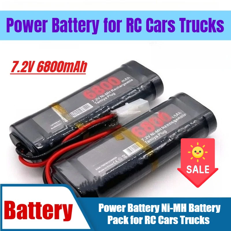 

7.2V 6800mAh Power Battery Ni-MH Battery Pack for RC Cars Trucks
