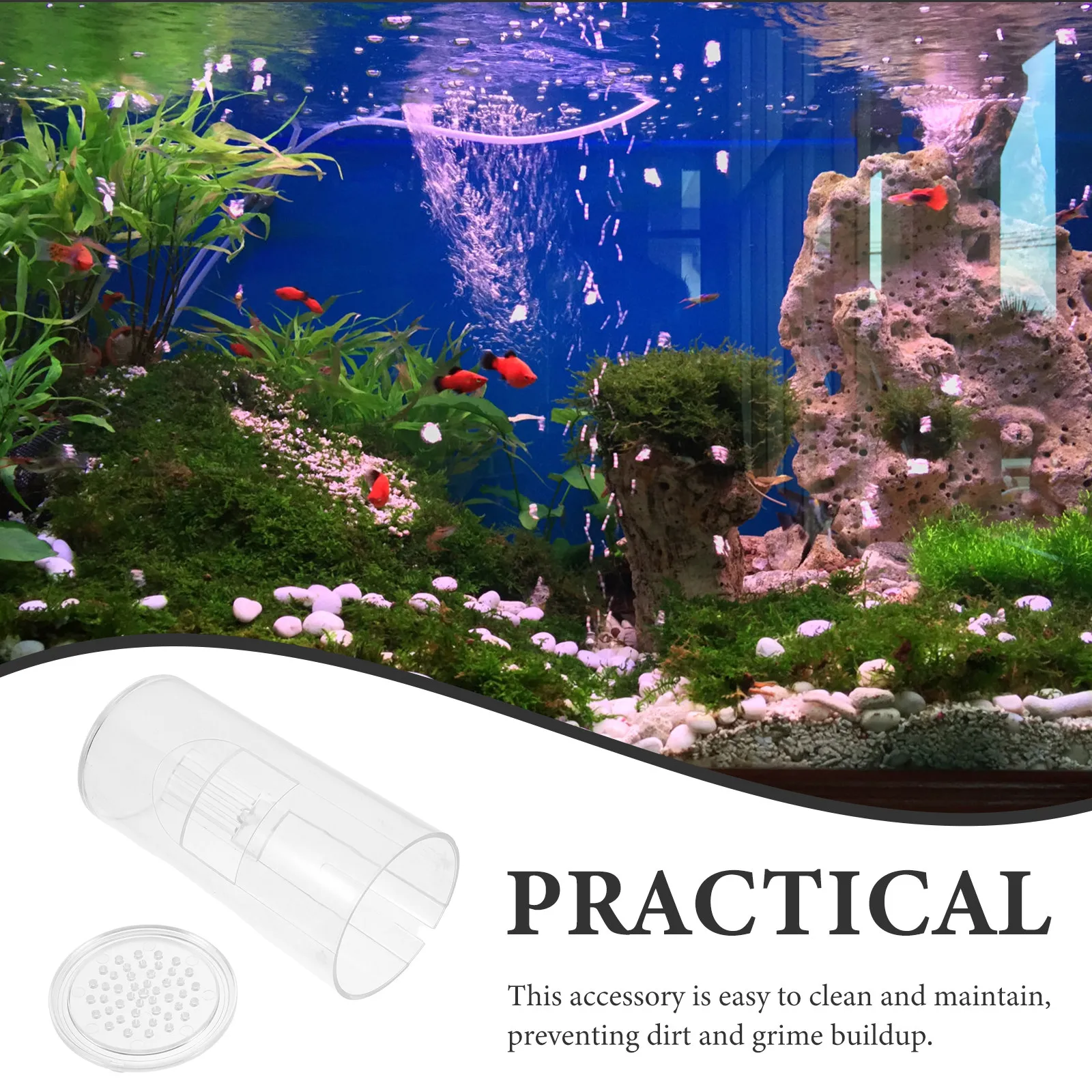 Aquarium Fog Maker Acrylic Atomization Tool Mist Maker Accessory for Fish Tank Landscape Equipment Pond Fogger