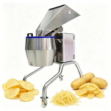 High Speed Automatic Motorized Kitchen Green Onion Cutting Machine Red Pepper Ring Cutter Kimchi Chopping Machine 304 Stainless