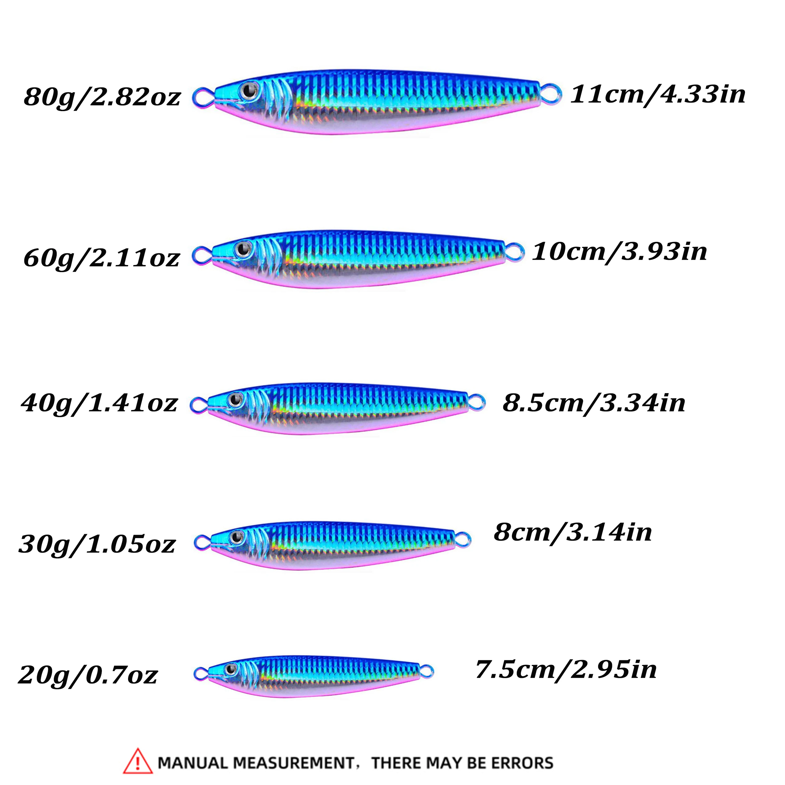 Señuelo de hierro fundido larga distancia para pesca en mar, simulación láser - imagen 2