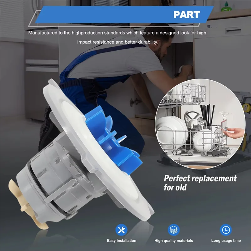 Conjunto de Rotor de Motor, bomba para lavavajillas, Motor 524922P M1527674 para Fisher & Paykel DD24 DS24 DD60 DS60 9 10 Series Model-AS97