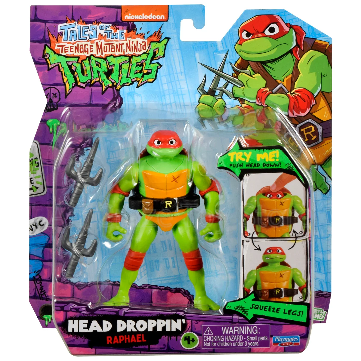PlayMates Classic Action Figure Head Droppin Turtles Leonardo  Raphael Michaelangelo Donatello Playmates TMNT Figures Model Toys - view 6
