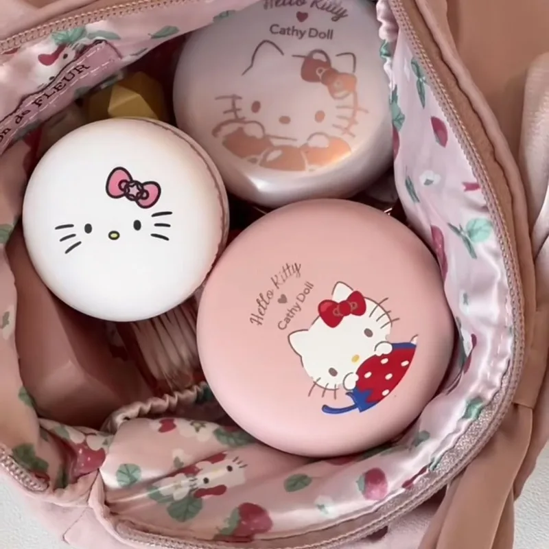 Японская сумка для ручек Miniso с бантом HelloKitty, милая сумка для макияжа Sanrio, вместительная мультяшная сумка для хранения для женщин и девушек, подарок