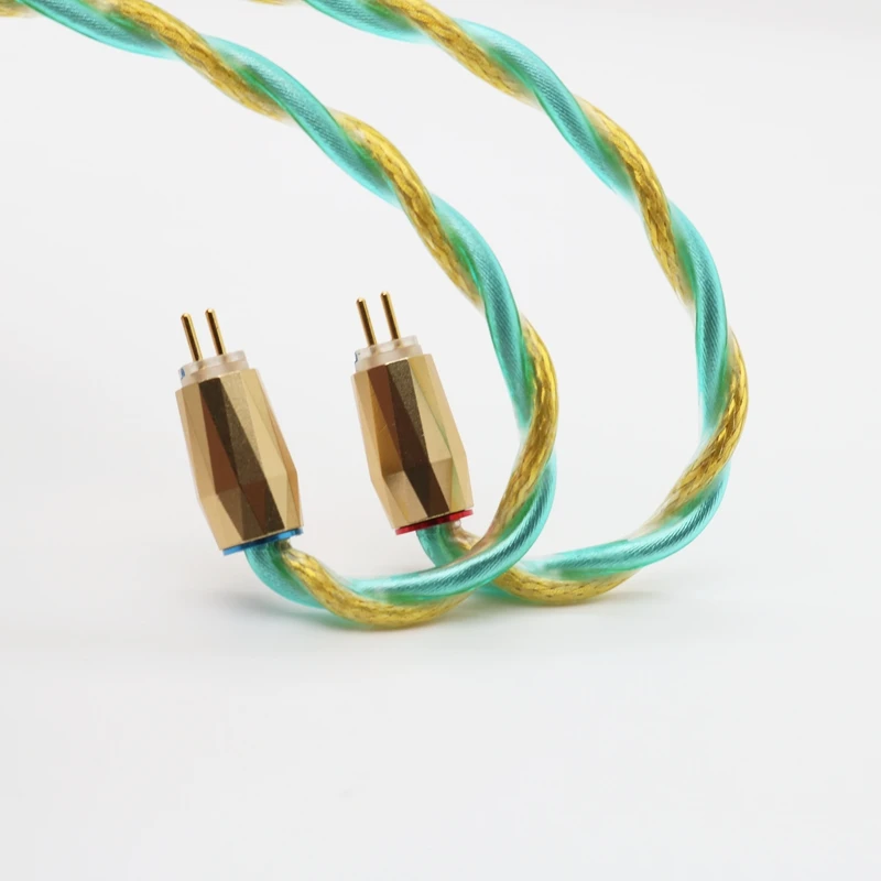 XINHS A08 4-core 7N single crystal copper gold-plated hybrid braided cable