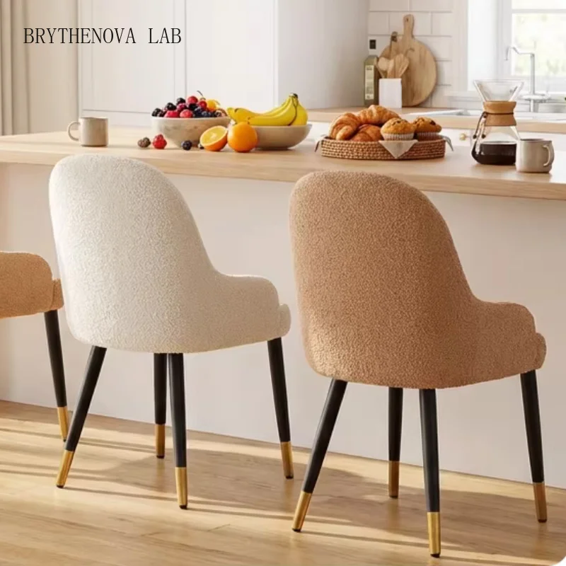 Teddy Fleece Stretch Covers for Arm Wingback Chair Slipcover Arc Dining Covers Chair Furniture Dust Protector Home Decor