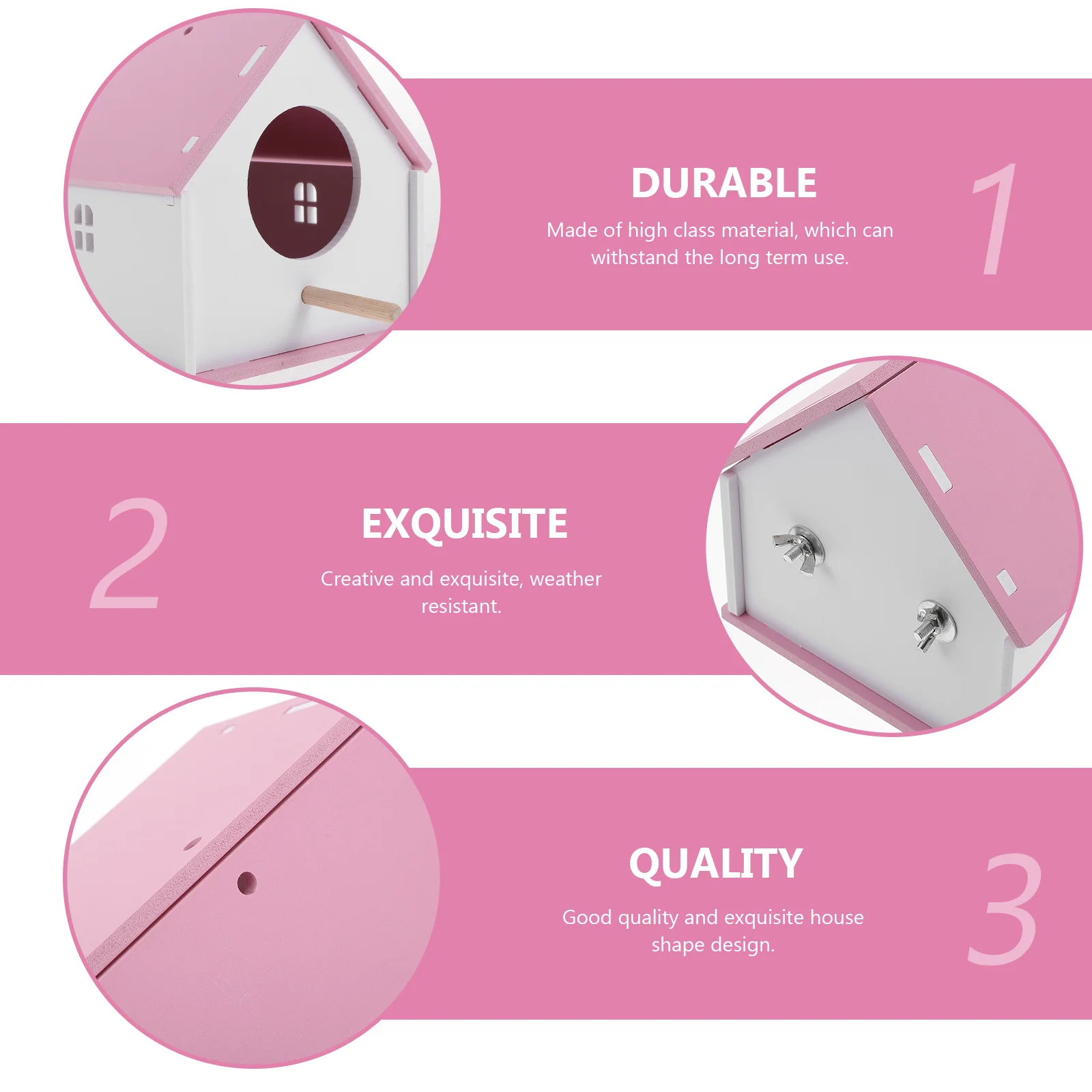 

Parrot Bird Nest Pet Bird House Cozy PVC Outdoor Hummingbird Cage Warm Bed Parakeet Cockatiel Garden Yard Decor Lightweight