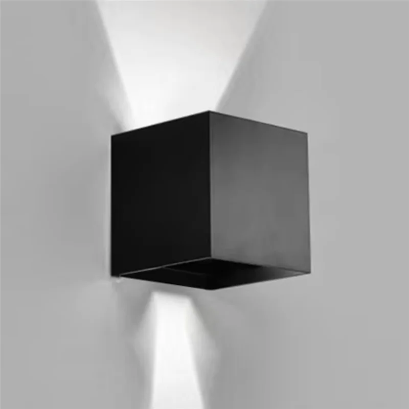 ABJI-Wall مصباح Led IP65 مقاوم للماء 12 واط إضاءة داخلية خارجية الجدار الخفيفة لحديقة الشرفة التيار المتناوب 90-260 فولت غرفة المعيشة الديكور