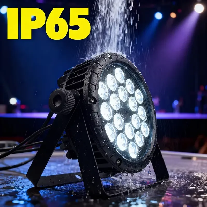 18x10W RGBW LED Stage Light IP65 Waterproof Outdoor Frame Lighting for Wedding Party Event DJ Equipment Professional Show