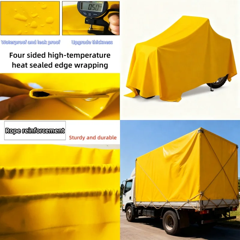 Multi Color Selection 600g PVC Yellow Knife Scraping Cloth Tear Resistant Wear-resistant And Leak Proof