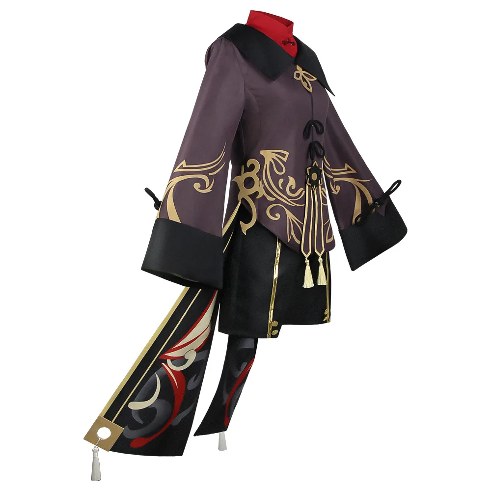 Genshin Impact Hu Tao Cosplay Anime Game Character Same As Hu Tao Cosplay Full Set of Halloween Party Performance Wig Collection - Image 4