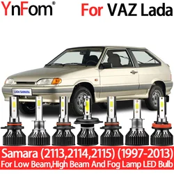 YnFom For VAZ Lada Samara (2113,2114,2115) 1997-2013 Special LED Headlight Bulbs Kit For Low/High Beam,Fog Lamp,Car Accessories