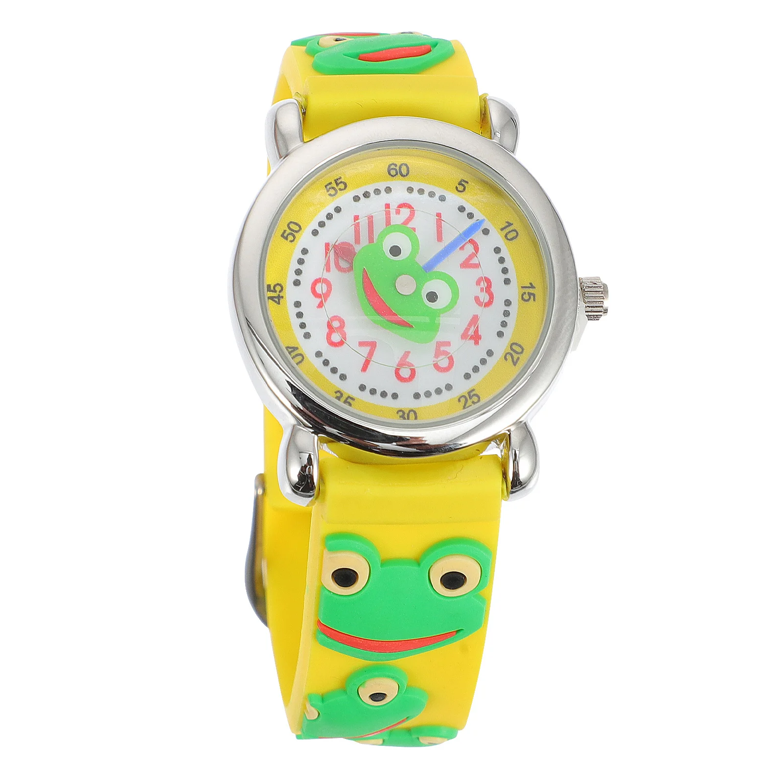 1pc 3D Kikker Horloge Cartoon Siliconen Horloge Voor Outdoor Waterdicht Uurwerk Voor Cadeau