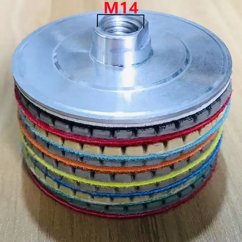 1-7Pcs 3 Inch 80mm Diamond Wet Polishing Pad Sharp Flexible Grinding Discs For Granite Marble Stone Concrete Floor