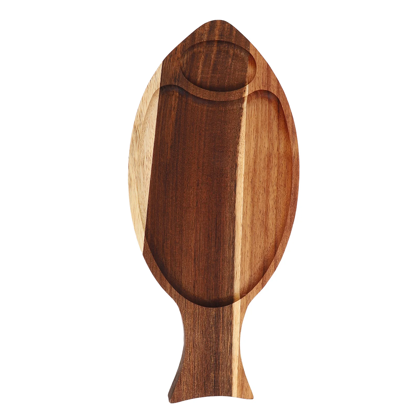 

Fish Shaped Serving Tray Natural Acacia Wood Sushi Sashimi Presentation Board for Appetizers Seafood Charcuterie Rustic Wooden