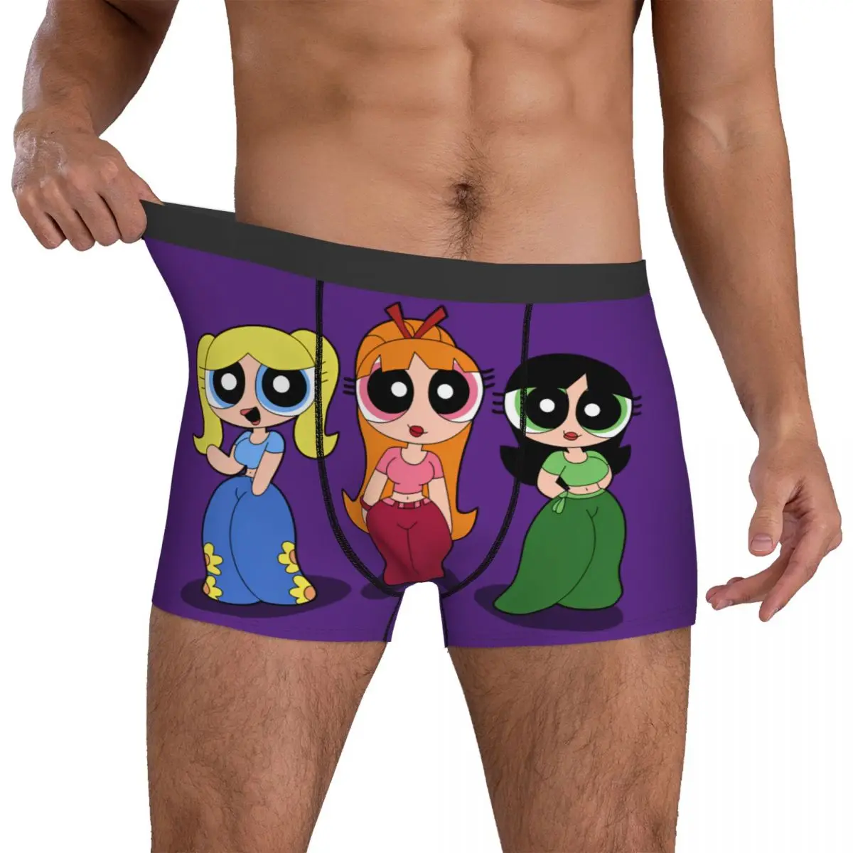 The Powerpuff Girls Underwear Customs Boxer Shorts Hot Sale Males Underpants Classic Shorts Briefs Birthday Gift