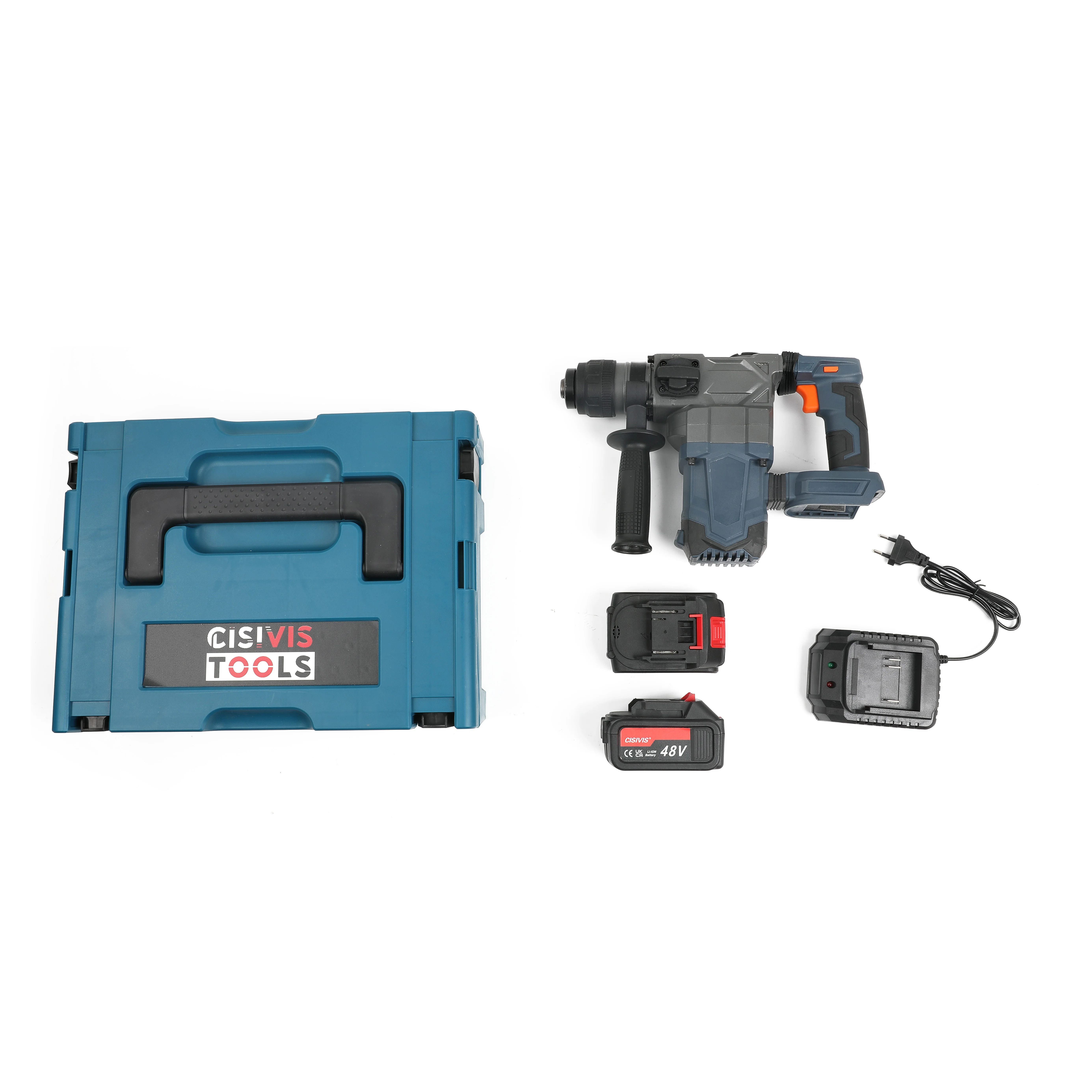 

Electric Hammer Set 20V Two Lithium Batteries Electric Hammer Drill Set Power Drill