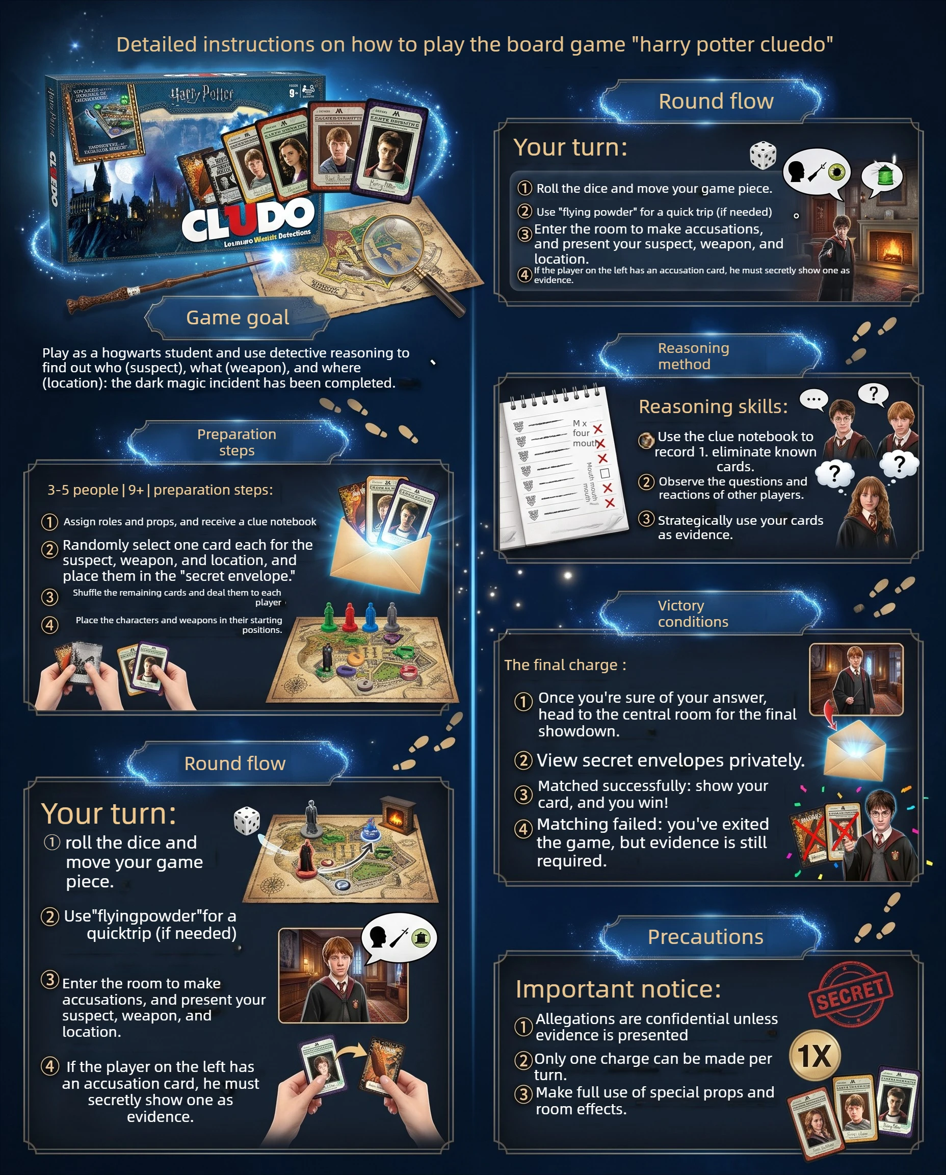 Cluedo Harry Potter Edition Bo - Party Games Mystery ulasan dan harga