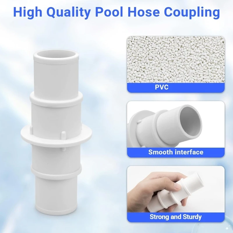 Pool Hose Coupling Pool Equipment Easy to Install Pool Hose Adapter Hose Fitting A0NC