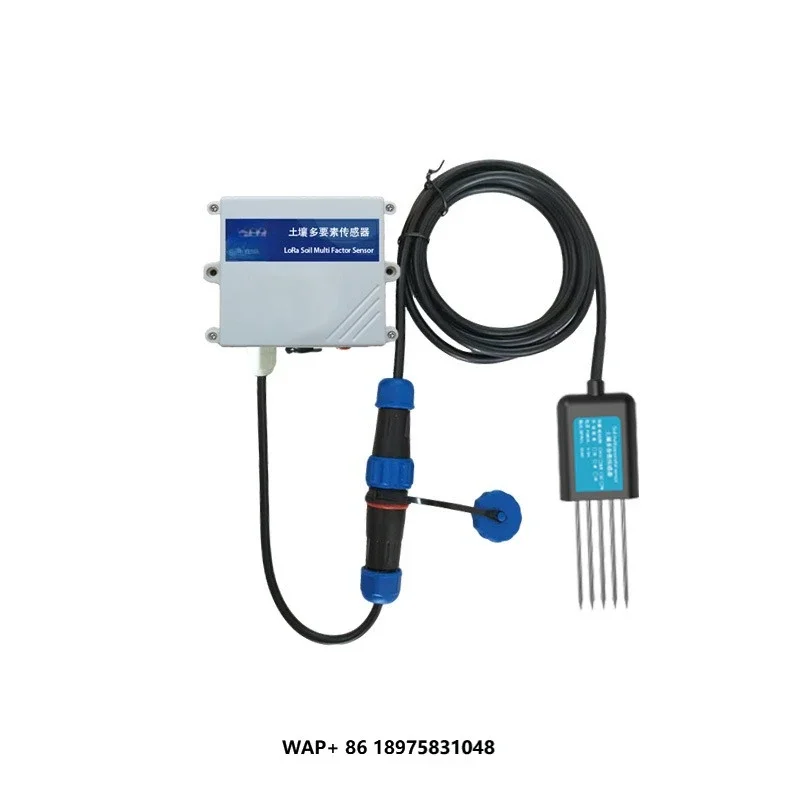 

ZONEWU LoRaWAN Battery Powered Multi-Parameter Soil Sensor | Wireless Monitoring for Temperature/Moisture/EC/PH/NPK