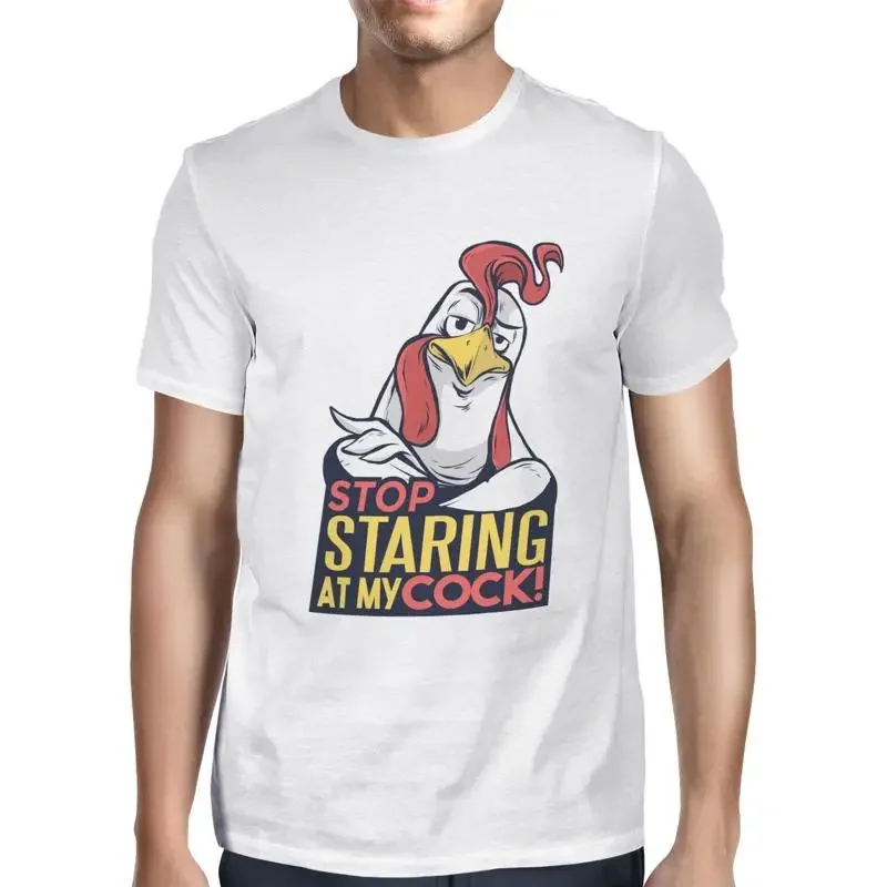 1T T Shirt Mens Stop Staring At My Cock
