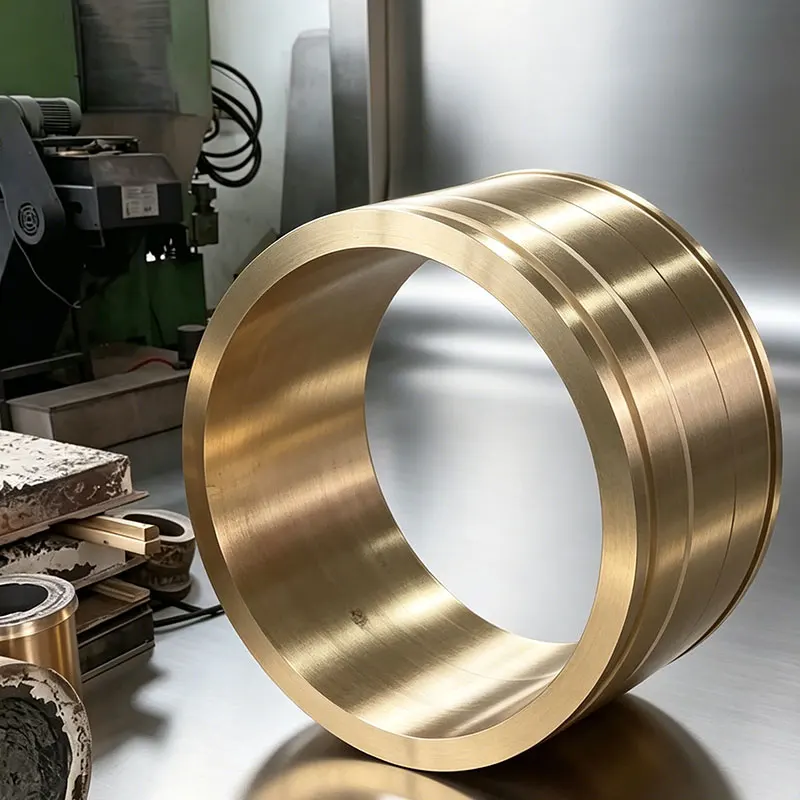Custom  Bronze Bushing Bushes with Oil Grooves Industrial-Grade Wear Resistance Casting Services Product