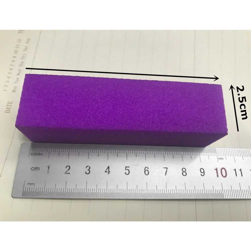 

10Pcs Sponge Nail File Buffer Dual-Side Abrasive for Quick Shaping Polishing Natural Or Artificial Nails At Home Or