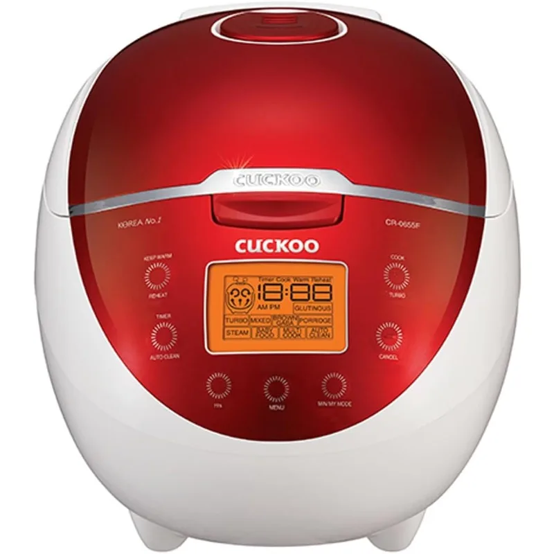 

Rice Cooker and Warmer, 6 cups, LCD display, 11 menu options, steam multi-cooking, 16 cooking methods