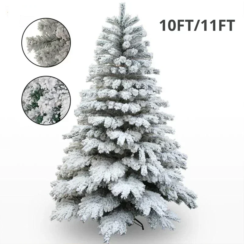 

Large White Snow PVC Christmas Tree Xmas Trees for Holiday Indoor Outdoor Party Market Decoration & Christmas Decoration