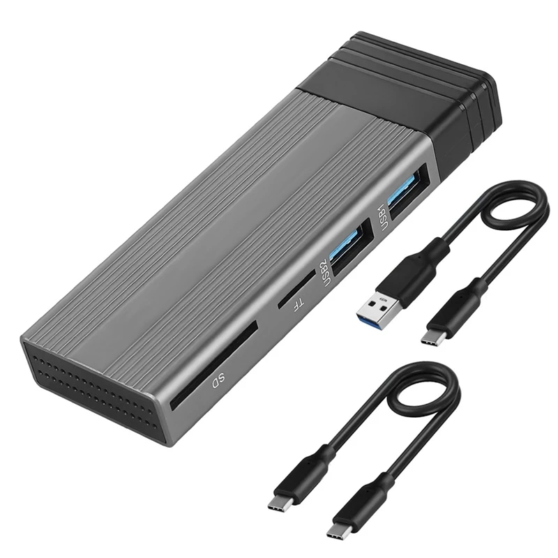 Top-M2 SSD Case NVME Enclosure M.2 To USB Type C 3.1 SSD Adapter For NVME PCIE NGFF SATA M/B Key SSD Disk Box