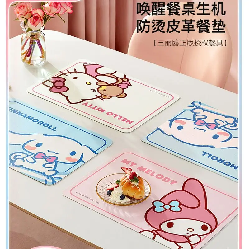 

Sanrio Cinnamoroll My Melody Anime Kawaii Ins Tablecloth Cute Hello Kitty Tabletop Mat Household Lovely Gifts for Girls