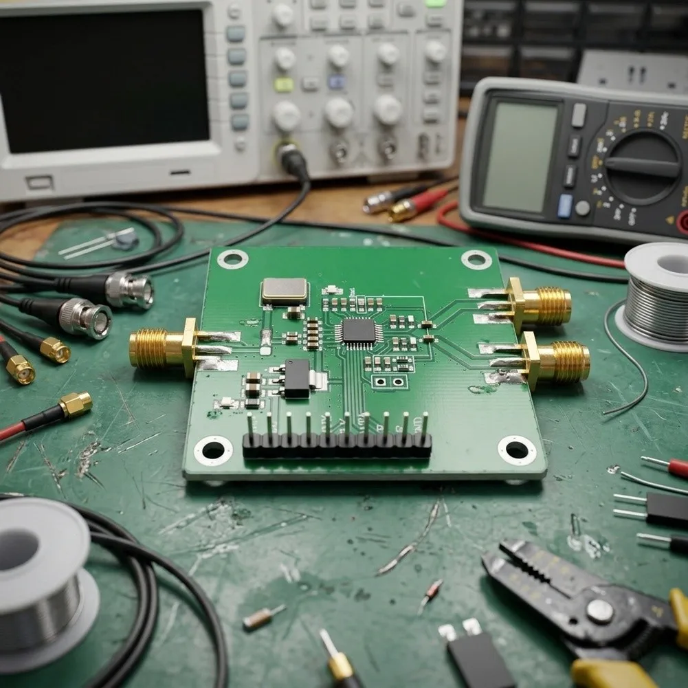 Acoustic Component Differential Signal Generator ADF4350 PLL Module Differential Broadband RF Signals Built-in Lock Indicator