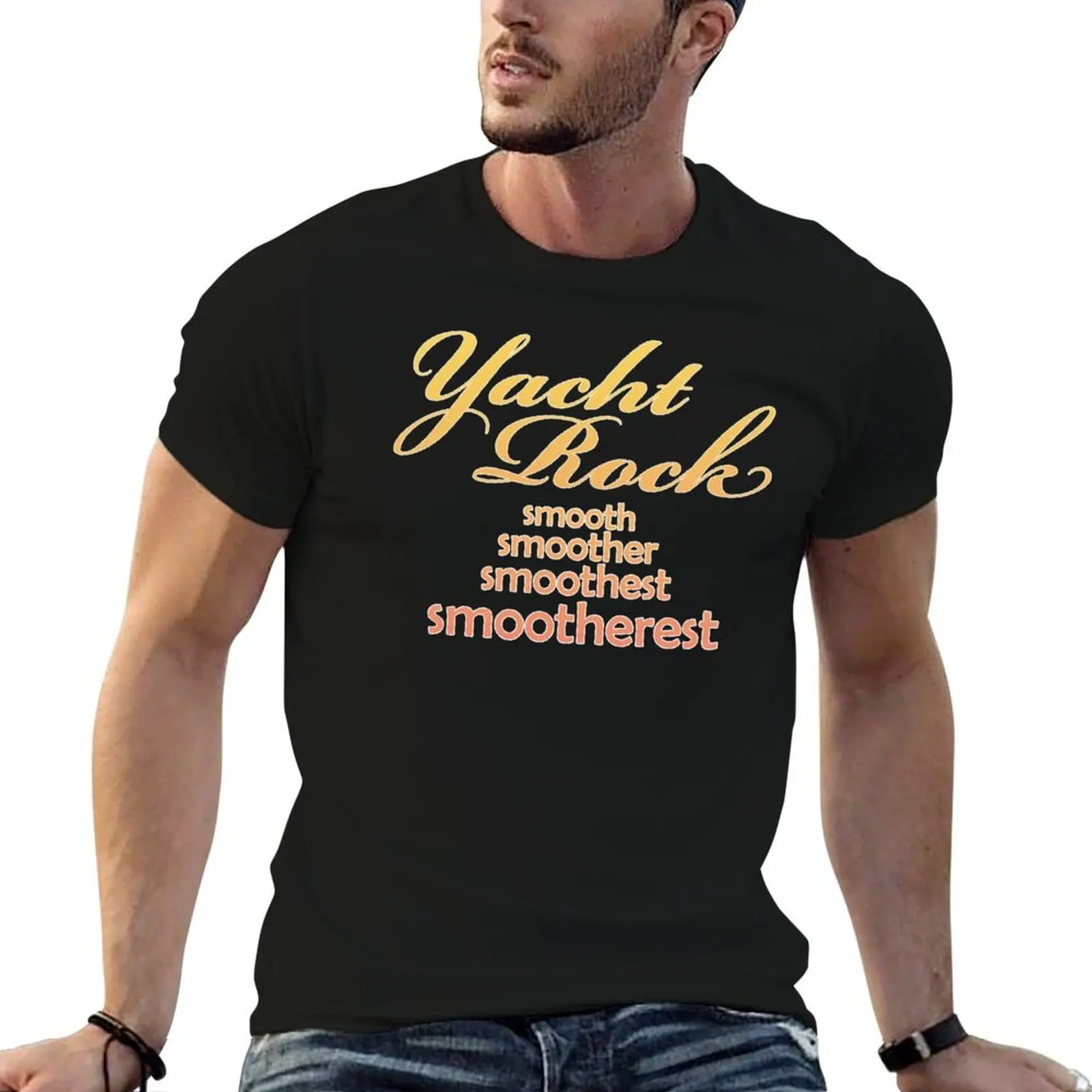 Yacht Rock Music Smootherest Design T-Shirt t shirts with prints t shirt man cotton T-Shirt