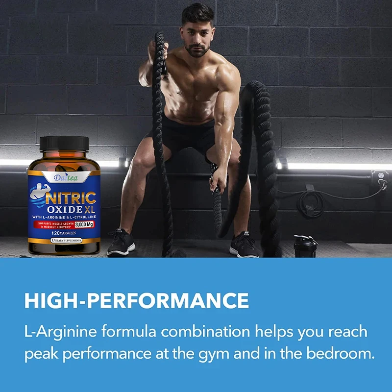 Super Nitric Oxide - Helps Improve Workout Performance, Muscle Growth and Strengthening, Physical Fitness