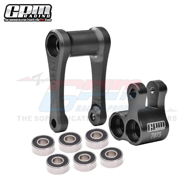 GPM 7075 CNC-nudillo de aluminio y varilla de tracción LOS264001 para LOSI 1/4 promoto-mx motocicleta