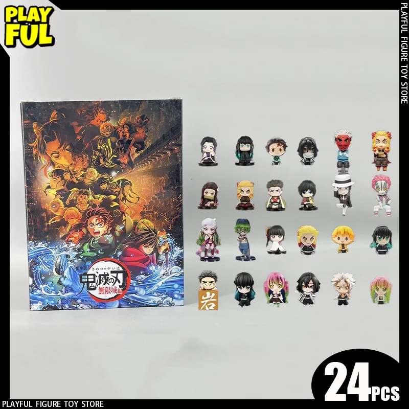 

New In Stock 2025 Demon Slayer: Kimetsu No Yaiba Infinity Castle Anime Figure Advent Calendar Christmas Countdown Calendar Toys