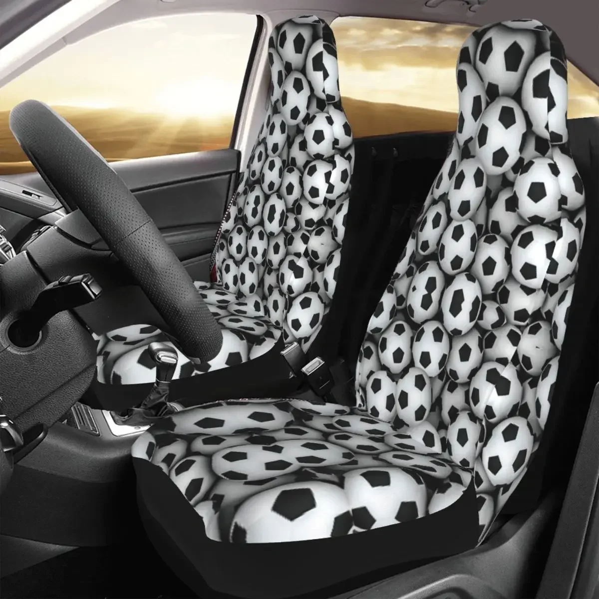 Soccer Balls Universal Car Seat Cover Four Seasons Travel Sport Play Game Car Seat Covers Polyester Hunting