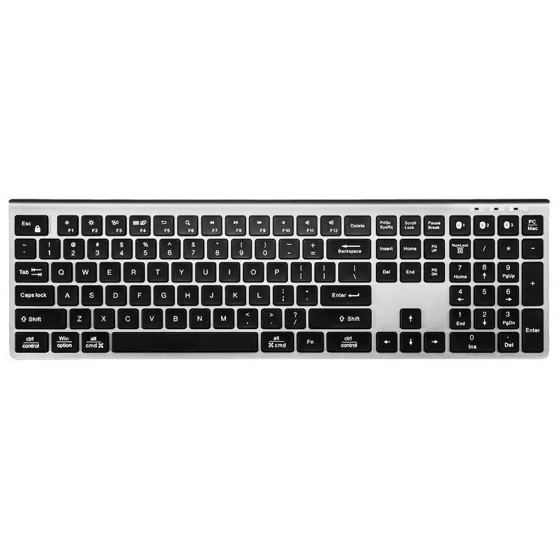 

Wireless Bluetooth 5.0 Keyboard Dual System Compatible with MacBook - US/UK/Spanish Layout with Charging Cable Included