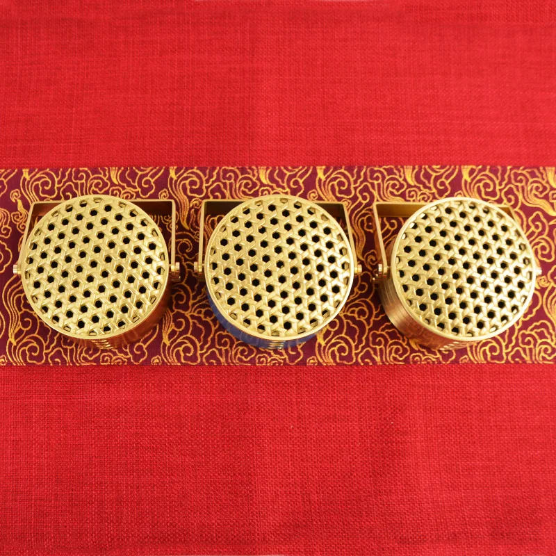 النحاس الإبداعية خبز اللون باخرة تبخير أشعة الشمس البخور الموقد Chinoiserie المنزل النحاس موقد الحلي