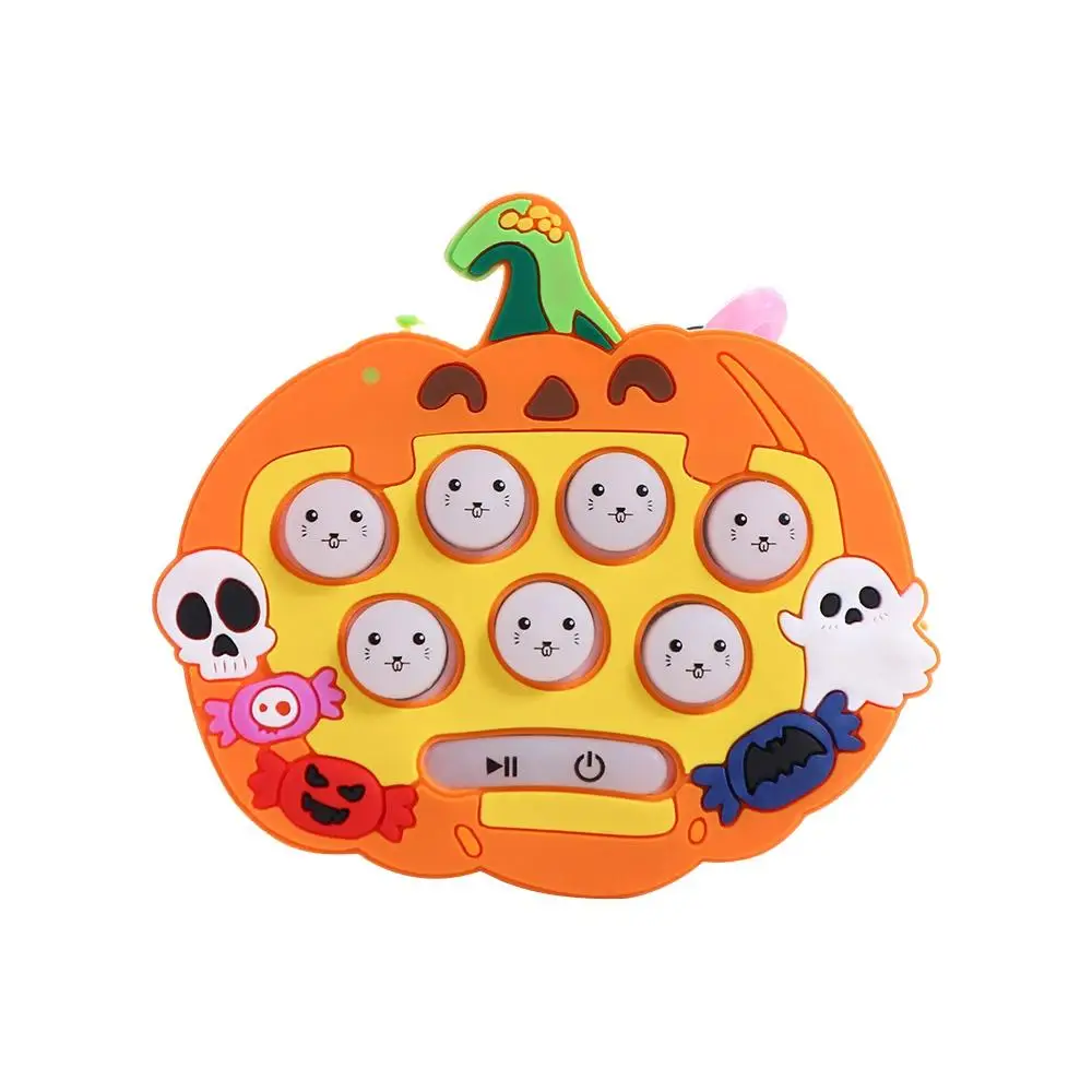 

Игровой брелок Mini Whack-a-Mole Machine Hallowmas, портативный игровой автомат с героями мультфильмов, брелок для быстрого нажатия музыки, игра с быстрым нажатием и пузырьками