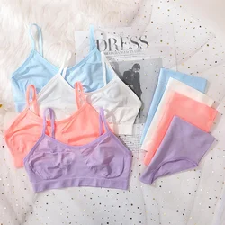 Women Bra Briefs Set Seamless Bra And High Waist Panties Set Underwear Female Lingerie Sexy Bralette Brassieres Soft Intimate