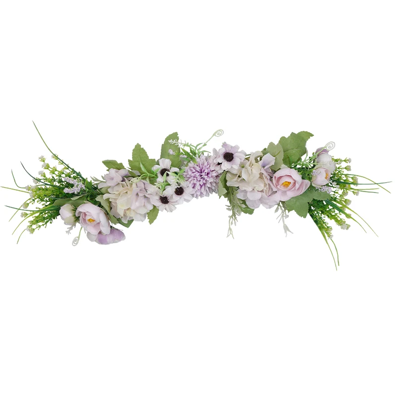 1PC Künstliche Hochzeit Bogen Blumen Boho Rote Rose Eukalyptus Girlande Vorhänge Hause Dekoration Hochzeit Dekorationen Willkommen Zeichen – Detail 17